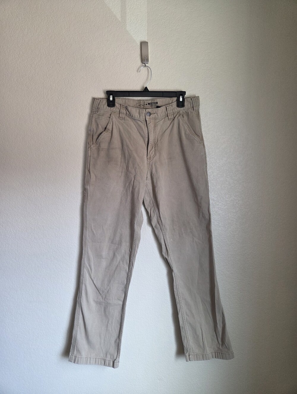 Carhartt Relaxed Straight Rigby Dungaree Size 33×34  Kahki